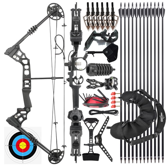 JUNXING Dragon X8 Hunting Compound Bow Package 20-70lbs