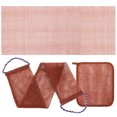 thumbnail image 1 of KALLORY 1Jgo Exfoliante Para Ducha Con Textura En Red Y Asa Para Espalda Y Pies Color Marrón, 1 of 7