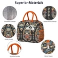 thumbnail image 4 of Exotic Paisley Insulated Lunch Tote – Vintage Artistic Pattern, Large Capacity Cooler Bag, 4 of 6