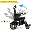 thumbnail image 7 of Fold And Travel Lightweight Foldable Remote Control Portable Electric Power Wheelchair - Black Seat, Black Frame with 1 Battery, 7 of 7