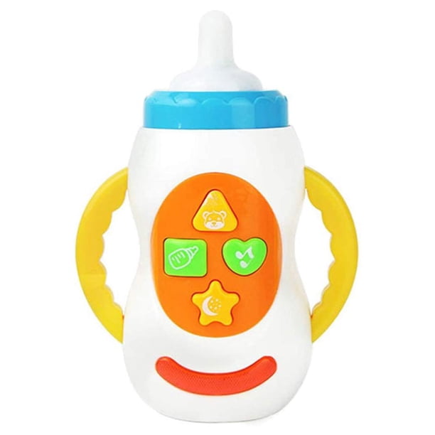 Juguetes De Botella De Leche Con Sonido Para Niños, Juguete De Música Para Bebés, Botella De Alimentación Ligera Educativa Preescolar, Juguetes Educativos Musicales Cateissary FN007251-00