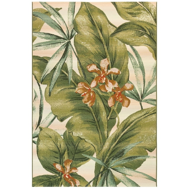 Liora Manne Marina Indoor Outdoor Area Rug, Tropical Leaf, 3' 3" x 4' 11"