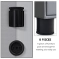 thumbnail image 3 of 16 Pcs Furniture Cabinet Legs Adjustable Pads Door Mats Doormats Bookcase Floor Protectors Feet Supplies, 3 of 6