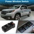 thumbnail image 2 of Interruptor de ventana eléctrica único para el lado del conductor delantero para Honda Ridgeline 2006-2014 Negro, 2 of 7