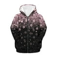 thumbnail image 2 of Suhoaziia Sweatshirt Jacket for Girls Novelty Activewear Active Outwear Pink Cherry Blossoms Print Graphic Sweater 8-10T Teenagers Round Neck Daily Wear Travel Exercise Tracksuit, 2 of 5