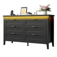 thumbnail image 5 of Farmhouse 6 Drawer Dresser for Bedroom, 15.5" Wide Dresser Nightstand, Modern Wood Chest of Drawers for Living Room, Entryway, Hallway, 5 of 9