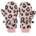 thumbnail image 2 of TBWNWG Toddler Cartoon Leopard Print Mittens Skiing Kids Baby Winter Outdoor for Girls Boys,6-24 Months, 2 of 3