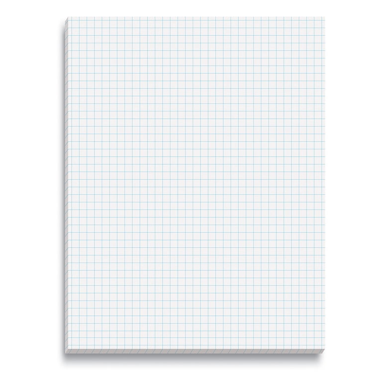 Better Office Products Graph Paper Pad, 8.5" x 11", 4x4 Blue Quad photo 1
