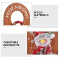 thumbnail image 5 of BESTYASH Set of 2 Brown Wooden Christmas Hanging Decorations for Door, Holiday Home Decor and Festive Seasonal Gatherings, 5 of 8