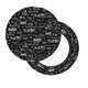 thumbnail image 2 of Balery Travel The World Fundas de asiento para taburete de bar redondo de tela de terciopelo ajustables que protegen de arañazos y manchas para sillas de 14 a 17 pulgadas.-14 inch, 2 of 7