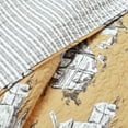 thumbnail image 3 of Lush Decor French Country Toile Cotton Reversible Quilt Yellow/GRAY 3Pc Set King, 3 of 6