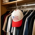 thumbnail image 5 of Red Patriotic Embroidered Baseball Cap, Classic Flag Pattern With Adjustable Head Circumference, Lightweight Sun Hat for Holiday Celebrations, Outdoor Activities, Parade Use and Summer Travel, 5 of 8