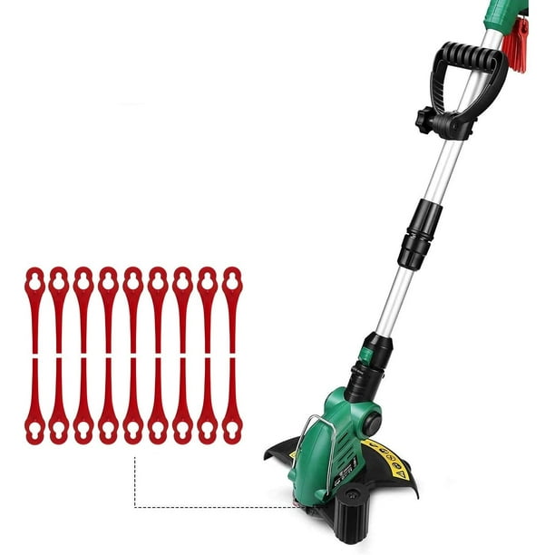 Pack of 100 replacement blades compatible with Florabest LIDL FRTA 20A1 FAT18B2 FAT18B3 plastic blades for battery grass trimmer Florabest