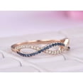 thumbnail image 6 of TAAPSEE JEWELS Lab Created Sapphire Wedding Infinity Band Women's Eternity Ring 14K Rose Gold Plated, 6 of 6