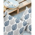 thumbnail image 3 of Outdoor Throw Pillow Cover Modern Minimalist Leaf Texture Waterproof Cushion Covers 2 Pack Watercolor Leaves Plant Pillow Cases Home Decoration for Patio Garden Couch Sofa, 3 of 7