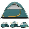 thumbnail image 4 of HOTEEL 4 Person Tents for Camping Dome Tent, Waterproof,Spacious, Lightweight Portable Backpacking Tent for Outdoor Camping/Hiking, Dark Green, 4 of 10