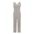 thumbnail image 4 of Fesfesfes Jumpsuit for Women Solid Color Large Size Literary Straps Casual Trousers Jumpsuit, 4 of 5