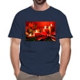 thumbnail image 4 of Custom Designed Crewneck T-Shirt | Personalized Shirt for Men Made with 5.3 Oz 100% Cotton | Short Sleeve Navy Color Tee - S Size, 4 of 6
