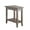 Smoke Gray, variant on Leick Home Solid Wood Laurent Recliner Wedge End Table with Shelf, Black