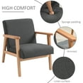 thumbnail image 4 of HOMCOM Mid-Century Modern Accent Chair for Living Room Bedroom, 4 of 10