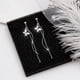 thumbnail image 5 of HomeKingdee Ladies Fashion Long Chain Tassel Earrings with Diamond Pearl Design - Elegant Dangling Earrings for Women for Wedding Party Banquet Gift Occasions, 5 of 7