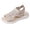 Beige, variant on Women Thick Bottom Sports Sandals Summer Flat New Soft Bottom Outside Wear Hundred Fashion Leisure Fairy Style Women Sandals,Black,6.5