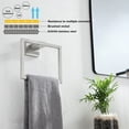thumbnail image 3 of KOKOSIRI Bath Towel Ring Towel Hanger Bathroom Towel Holder Towel Rack Wall Mounted Stainless Steel Contemporary Style Brushed Steel B3004BR, 3 of 9