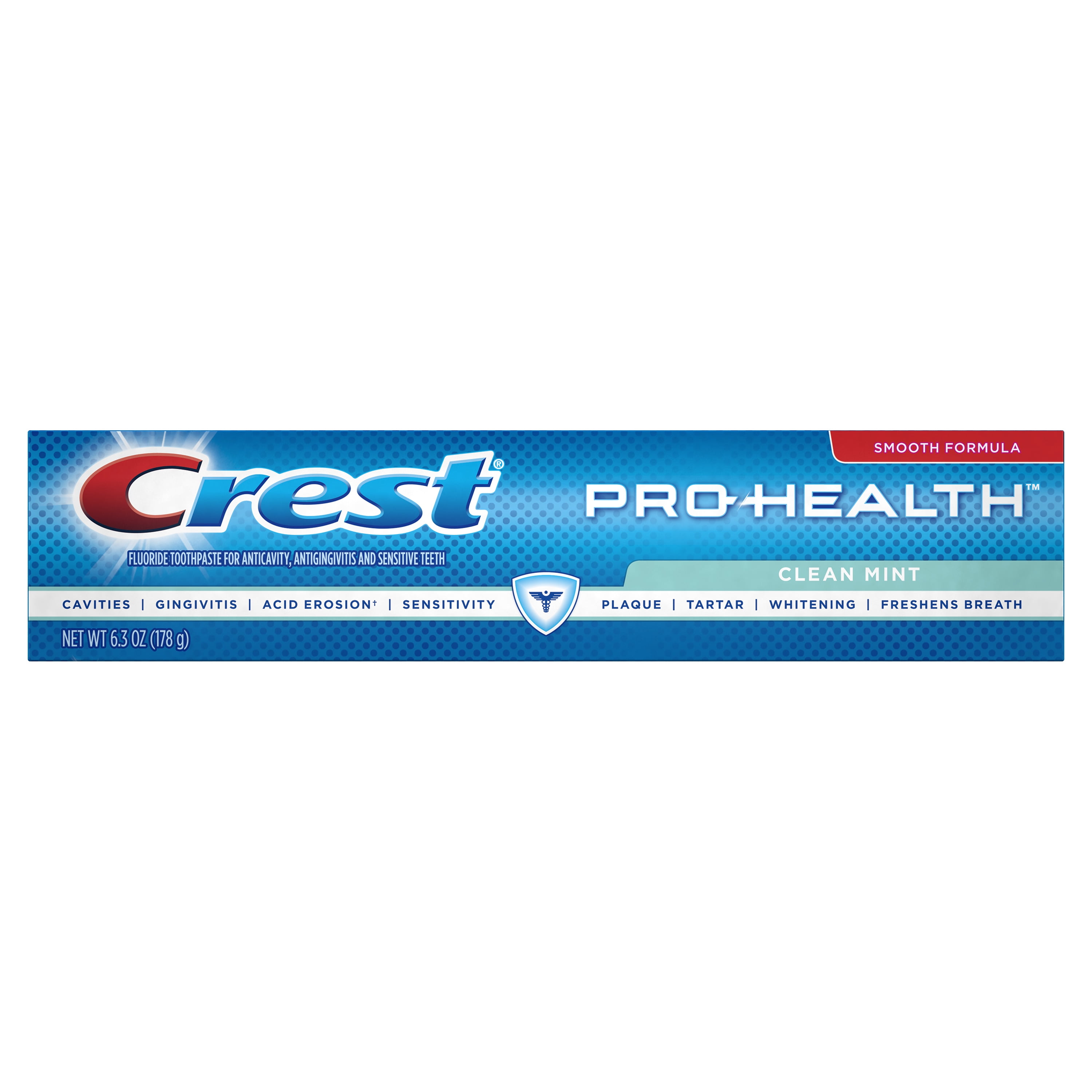 Crest ProHealth Smooth Formula Toothpaste, Clean Mint, 6.3 oz
