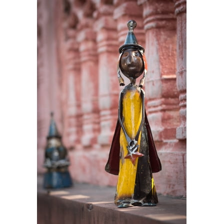 De Kulture Works Iron Angel Decorative Collectible Figurine, Recycled Iron