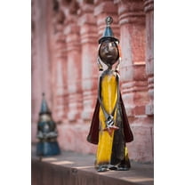 De Kulture Works Iron Angel Decorative Collectible Figurine, Recycled Iron