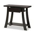 thumbnail image 2 of Baxton Studio Herman Modern and Contemporary Dark Brown Finished Wood 1-Drawer Console Table, 2 of 7