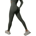 thumbnail image 3 of Gyexs Scrunch Leggings for Women Seamless High Waisted Workout Yoga Pants Activewear Leggings (Dark Gray, Size S), 3 of 7