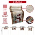 thumbnail image 5 of Christmas Cotton Linen Table Runner Xmas Snowman Pine Tree Snowflakes Wood Grain Gold Dining Table Runners for Home Decor Party Dining Room Restaurant Kitchen Party 13" x 120", 5 of 9