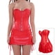 thumbnail image 5 of Conjunto de corsé steampunk de piel sintética punk rock para mujer, corpiño de acero gótico retro con falda, 5 of 6