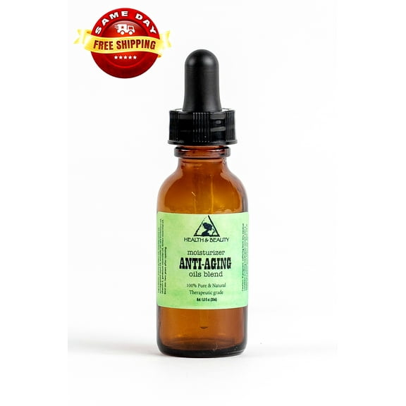 ANTI-AGING ORGANIC OILS BLEND FACIAL MOISTURIZER ANTI-WRINKLES 1 OZ GLASS DROPP