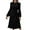 Black Dresses for Women, variant on SMihono Fashion Long Sleeve Midi Dresses for Women 2025 Fashion Solid Color Pleated Dress Casual Plus Size Crew Neck Dress Flowing Spring Dress Wine 12