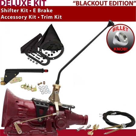 American Shifter TH400 Shifter Kit Black 16 in. E Brake Cable Trim Kit for F2D65
