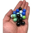 thumbnail image 2 of 50 Marble Game Glass Marbles, 25mm, Mixed Colors., 2 of 5