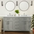 thumbnail image 3 of Flash Furniture Ffir37577 60" Free Standing Double Basin Vanity Set - Grey, 3 of 7