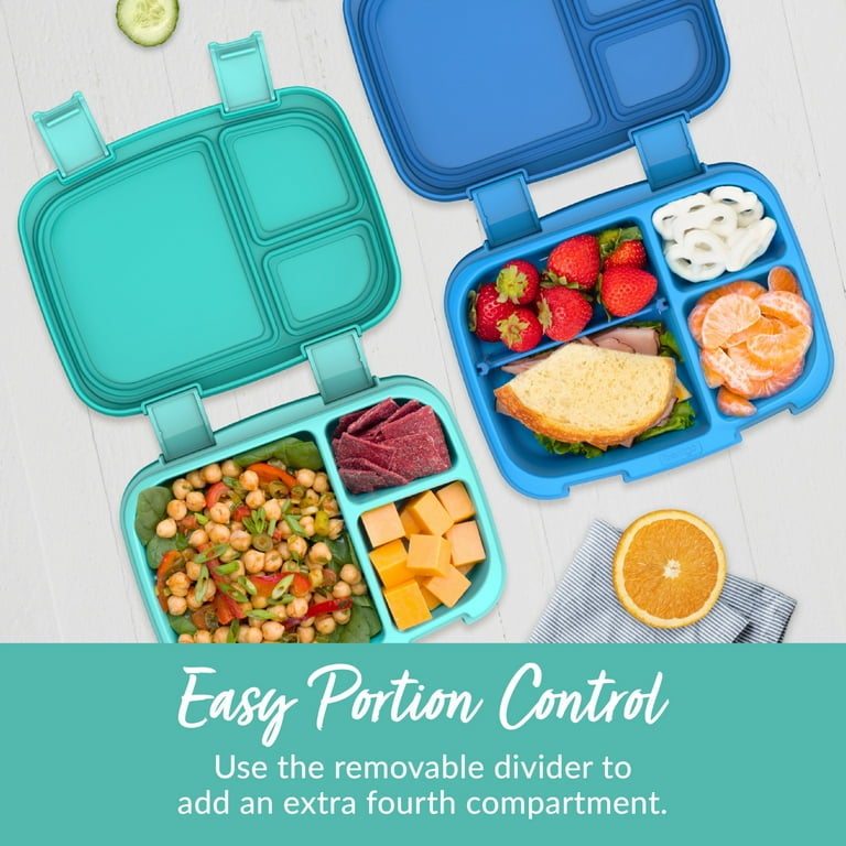 Bentgo Fresh Adults Bento Lunch Box with Multi Compartments - Aqua