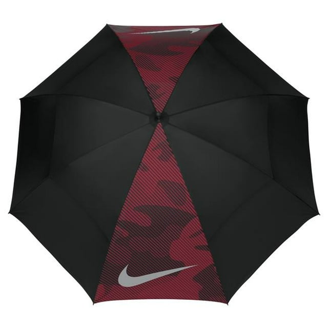 Nike N90464 62 Po. Parapluie WindSheer Lite, Noir, Argent & Rouge Gym