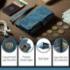 thumbnail image 3 of Compatible con la funda Billetera Samsung Galaxy Z Fold 7 con Soporte para Tarjeta, Bolsillo Magnético con Cremallera, Correa de cordón, Muñequera, Funda de Cuero, Billetera para Galaxy Z Fold7, 3 of 7