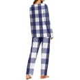 thumbnail image 4 of PureBond Blue & White Pyjamas O Neck Pyjamas (Two Sets-Top and Pants), 4 of 6