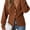brown, variant on Women V‑Neck Button Front Knit Cardigan Long Sleeve Fitted Sweater Coat
