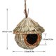 thumbnail image 2 of Billuyoard Nido colgante hecho a mano de fibra, bolsillo para pájaros, jardín, decoración Rural al aire libre Jaulas de pájaros, 2 of 6