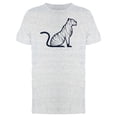 thumbnail image 1 of Silhouette Grunge Figure Tiger T-Shirt Men -Image by Shutterstock, Male x-Large, 1 of 2