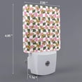 thumbnail image 2 of Cauagu Abstract Pink Plaid Butterfly Print LED Nightlight,0.5W Night Lights Plug into Wall 1 Pack with Dusk-to-Dawn Light Sensor Soft Glow Lamp for Bathroom Adult Hallway-EU, 2 of 7
