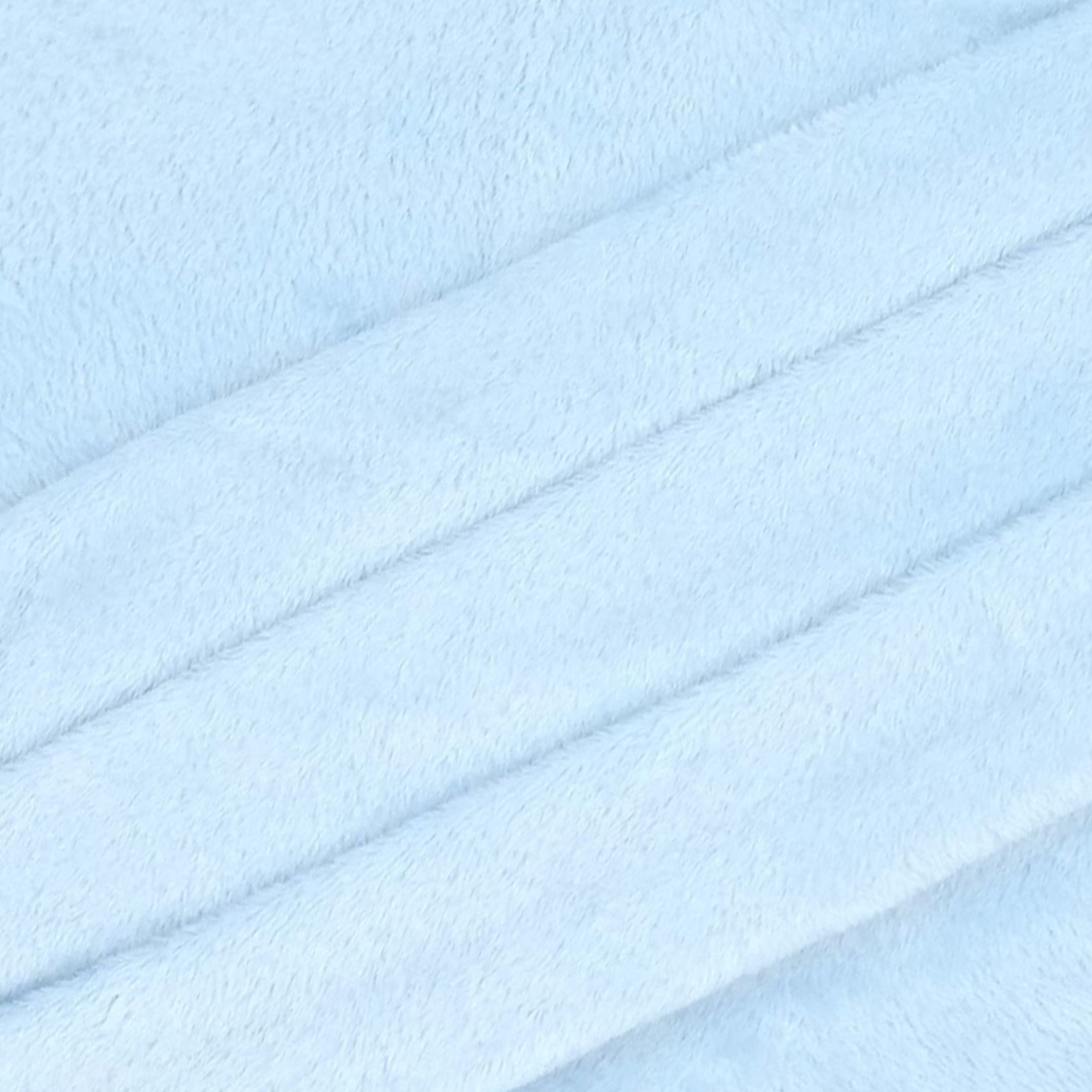 (2 pack) Shason Textile 1.5 Yard Cut Plush Coral Fleece Fabric, Light Blue, 54" Wide for Sewing & Crafts