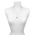 thumbnail image 3 of Delight Jewelry Silvertone Large Fairy with Purple Wings Silver tone Elegant Infinity Lariat Necklace, 3 of 4