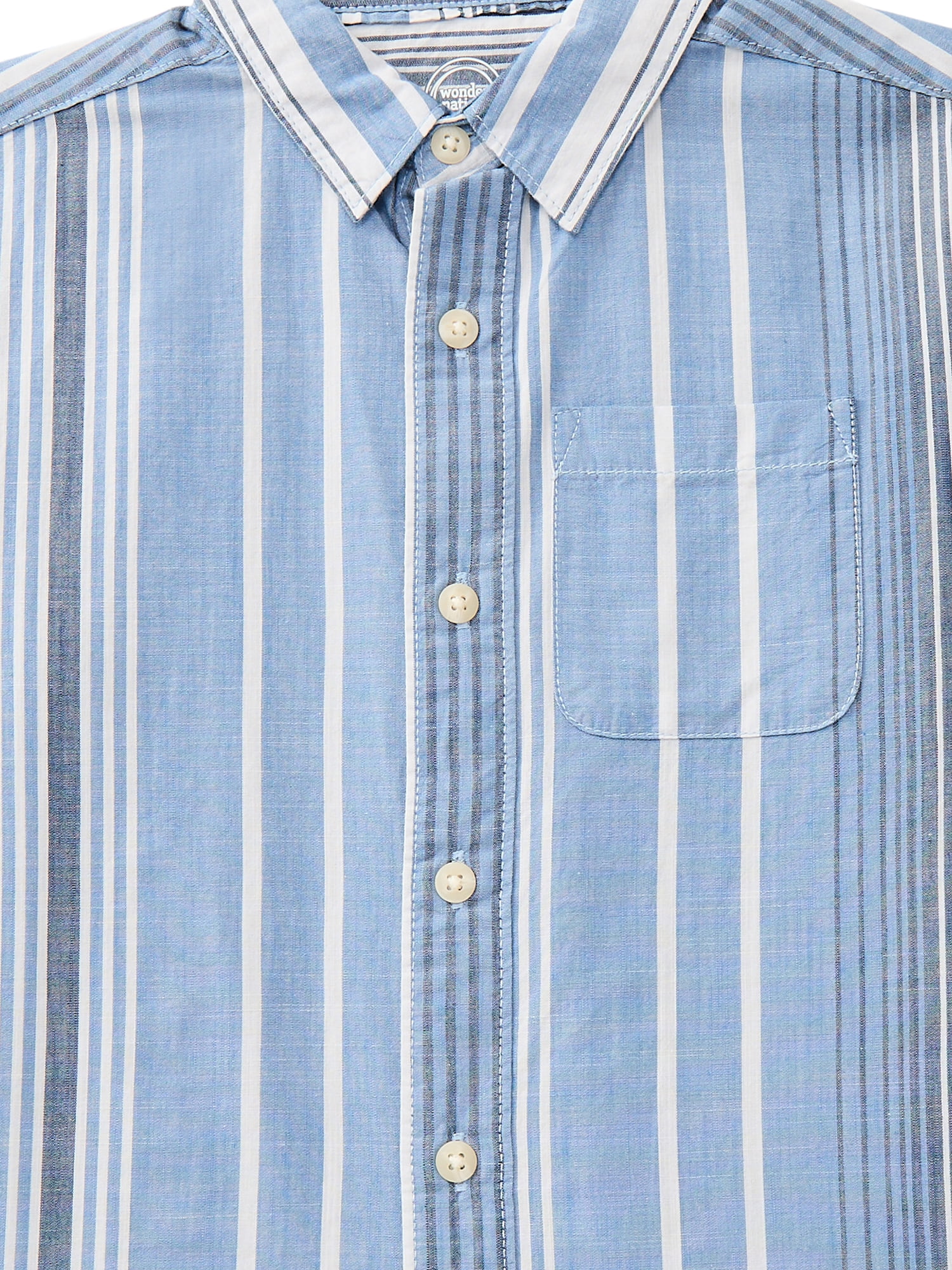 Wonder Nation Boys Long Sleeve Button Down Shirt, Sizes 4-18 & Husky